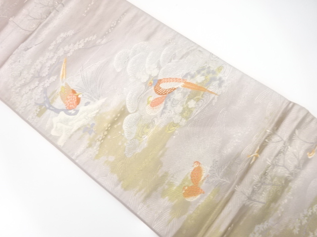 Japanese Kimono / Antique / Fukuro Obi Silk